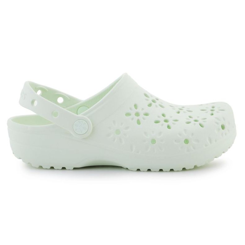 CROCS Classic Floral Cut Out Clog 210927-3YH flip-flop zöld