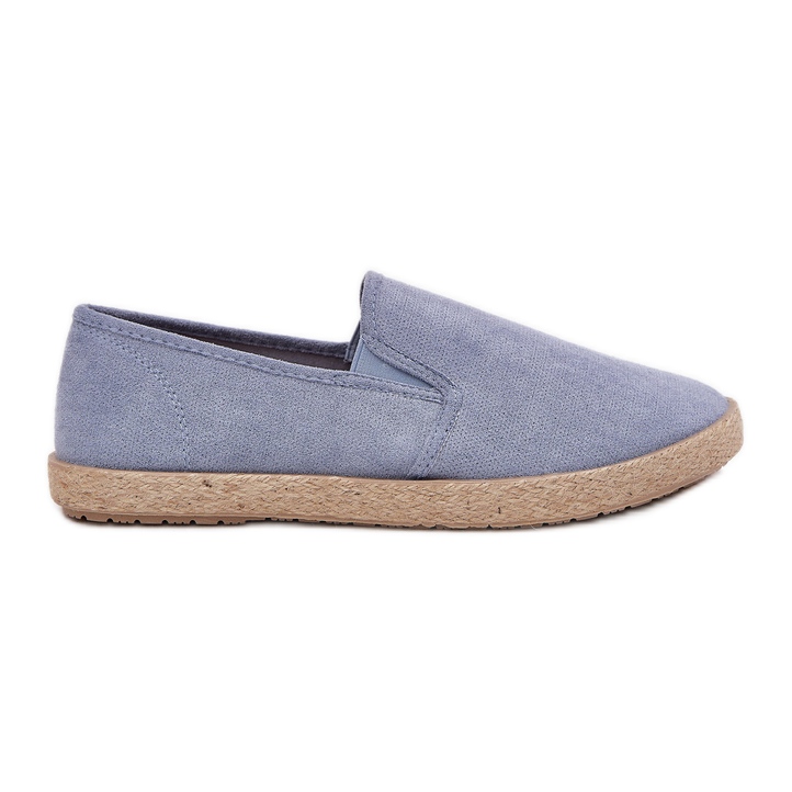 Espadrilles férfi cipők Eco Suede Blue -vel kék