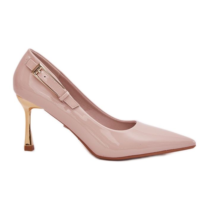 Festett sarkú, arany bézs bilincsel