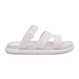 Női gumi papucs fehér övvel