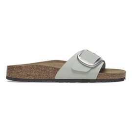 Birkenstock Madrid Big Buckle 1024097 Flip -flops zöld