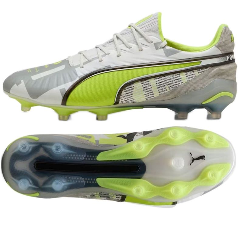 Puma King Ultimate Forever FG/AG 108426-01 labdarúgó cipő szürke