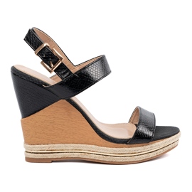 Shelvt Magas ék szandál fekete