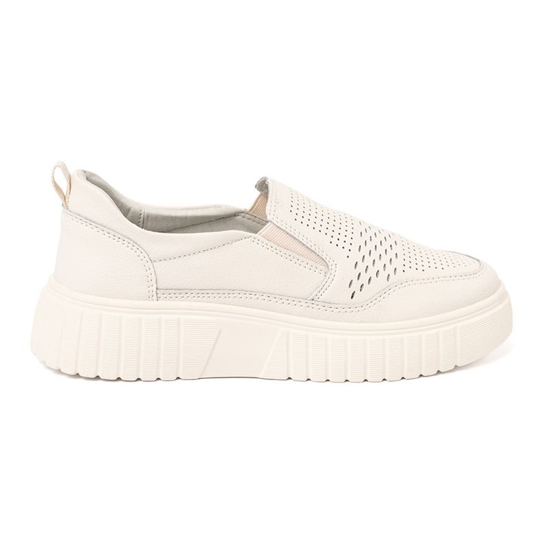 Sergio Leone Bőrcipő a bézs platformon