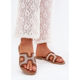 Boto Vereya Flat -Sheeled női lapos papucs barna Boto Vereya Flat -Sheeled női lapos papucs barna