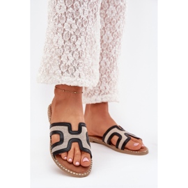 Boto Fekete Vereya női lapos papucs