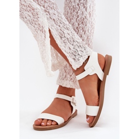 Boto Lapos, káposzta női szandál öko bőr fehér kivara Boto Lapos, káposzta női szandál öko bőr fehér kivara