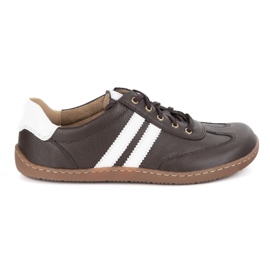 Olivier Mezítláb női bőr minimalista cipő 1287 barna cipők