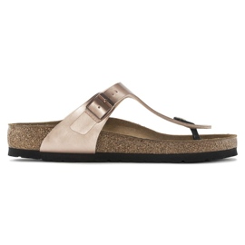 Női flip -flops birkenstock gizeh bs 1023925 arany rózsaszín fémes aranysárga Női flip -flops birkenstock gizeh bs 1023925 arany rózsaszín fémes aranysárga