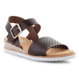 Sandals Skechers sivatagi csók-sunny hangulat 114143-choc-ban barna