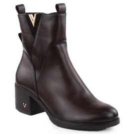 Vinceza Női csizma a poszton szigetelt barna vince 58581