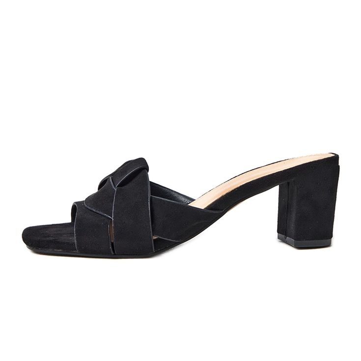 Fekete klasszikus flip flopok a Risana Ekozamszu poszton