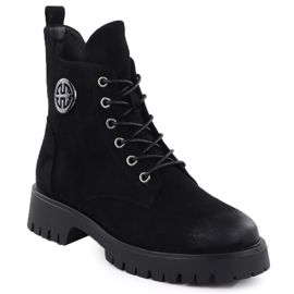 Szigetelt csizma a velúr női fekete potocki Z25-SZ12672