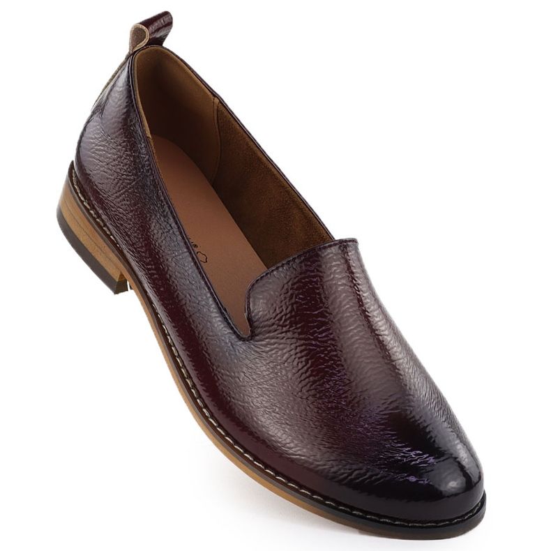 Női cipő urai festették Burgundy Potocki 19337 piros