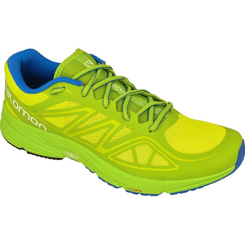 Futócipő Salomon Sonic Aero M L37953500 sárga zöld