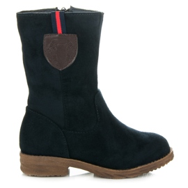 Top Shoes Velúr gyerekcsizma sötétkék Top Shoes Velúr gyerekcsizma sötétkék