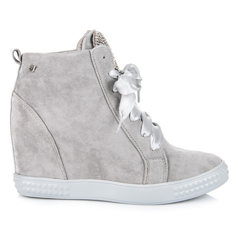 Vices New Collection Szalaggal átkötött tornacipő szürke