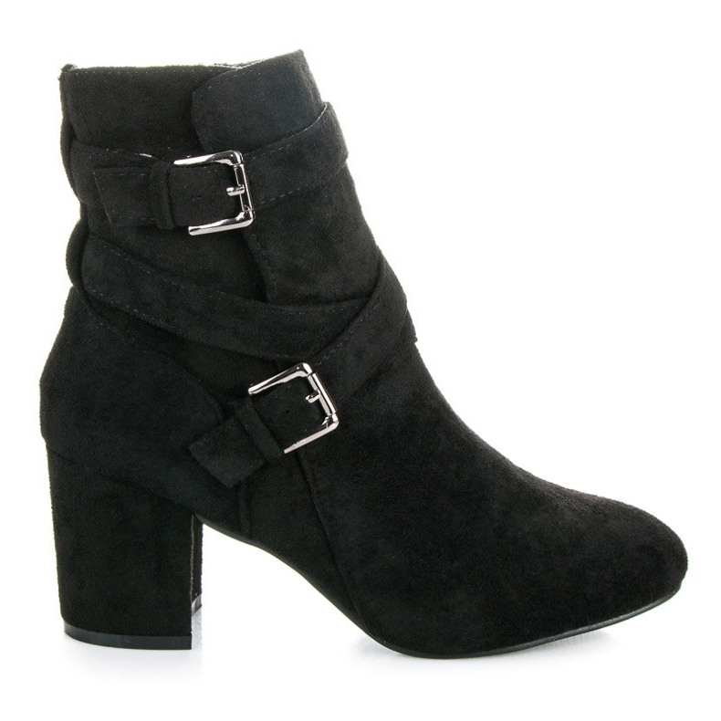 Seastar Magas sarkú velúr bokacsizma fekete