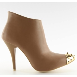 Lábcsizma Y327-18 Khaki-felületű barna sokszínű Lábcsizma Y327-18 Khaki-felületű barna sokszínű