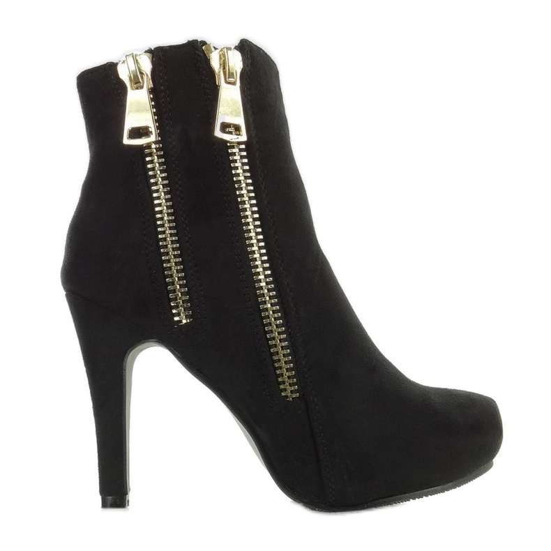 Arany csizma A857-1 Fekete cipzár Arany csizma A857-1 Fekete cipzár