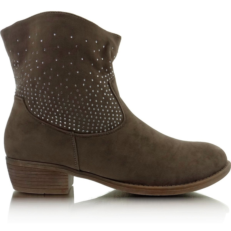 Cirkónia 6914 khaki színű csizma sokszínű barna Cirkónia 6914 khaki színű csizma sokszínű barna