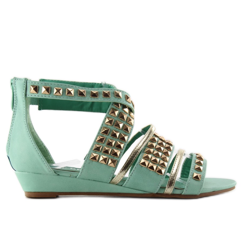 Szandál szegecsekkel WF-30 mint zöld