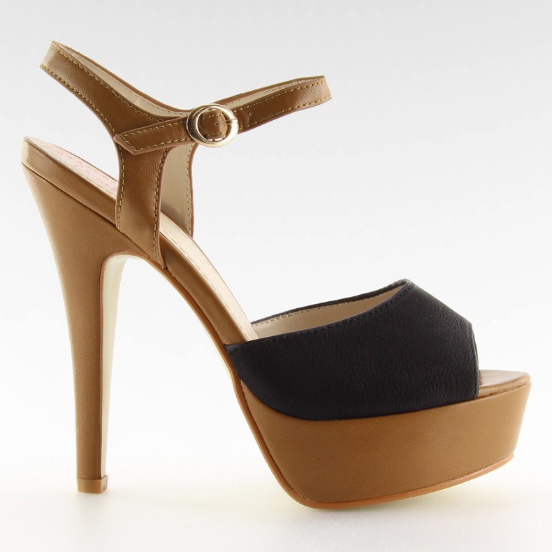 VB33050 nép magas sarkú cipő fekete barna