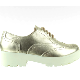 Magas talpú cipők 1203 font arany aranysárga