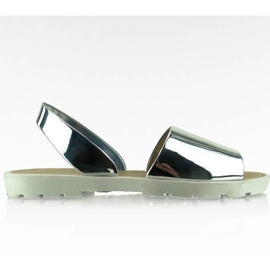 Tükör stílusú szandál T-9117 Fehér szürke