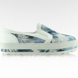 Csúsztassa be az új A947 stílusú fehér kék szürke