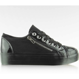 Magas talpú cipők YDB-27 Fekete