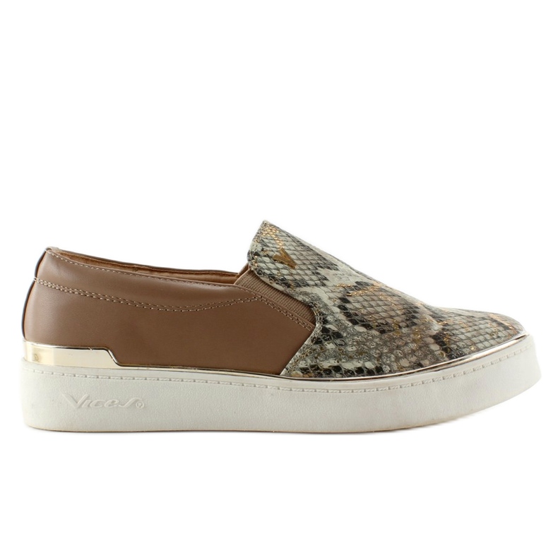 Slip-On Snake Motif 787 tornacipő barna Slip-On Snake Motif 787 tornacipő barna