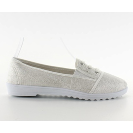 Szép csipkés cipők fehér barna sokszínű