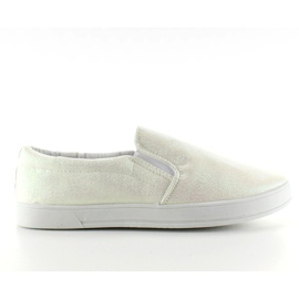 Irizáló slipony JX35 Fehér