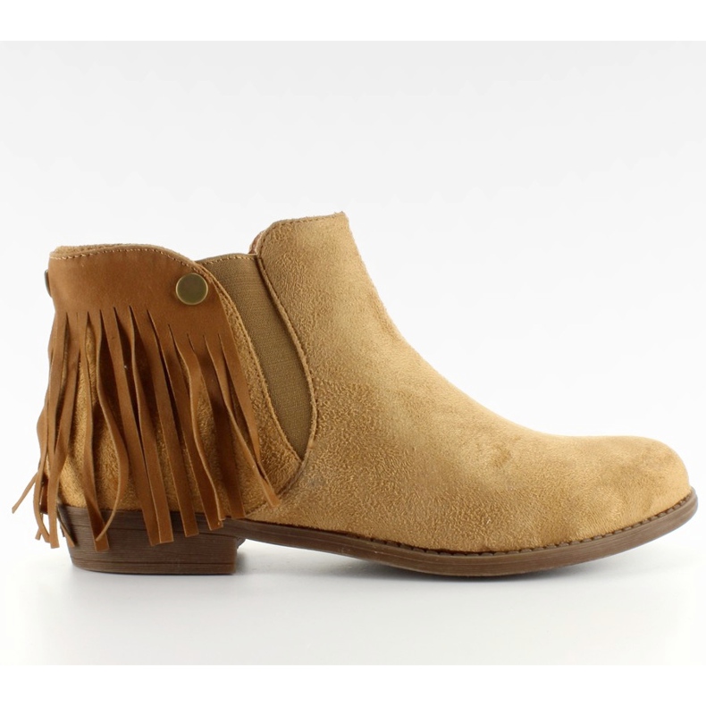 Csizma Jodhpur csizma levehető bojt 9177 Bézs