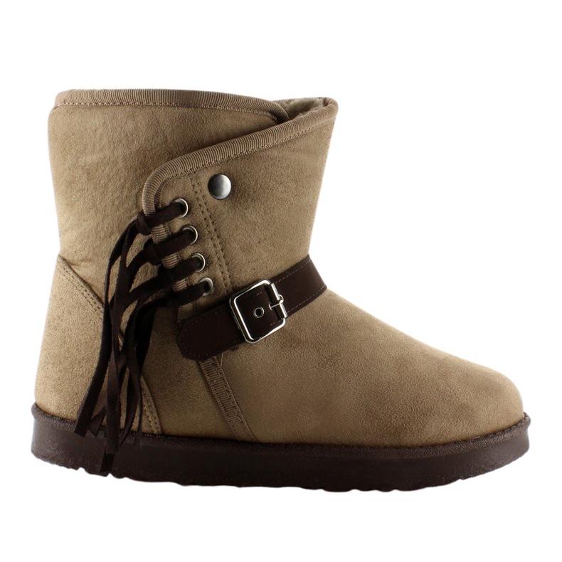 Női Emusy rojtokkal K1661504 Taupe bézs