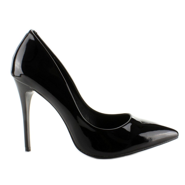 Sima lakkozott E396 fekete csapok