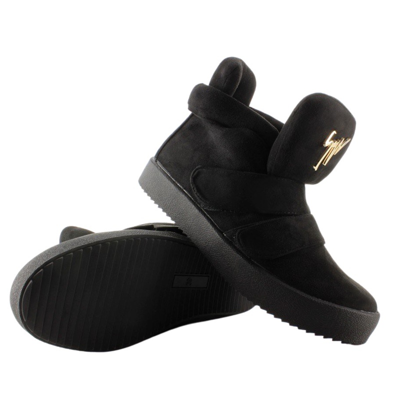 GF-jx29 Fekete velúr tornacipő