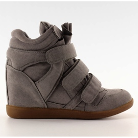 Cipők velúr párnával 6039 D. Szürke Cipők velúr párnával 6039 D. Szürke