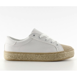 NA05P Fehér vászon cipők