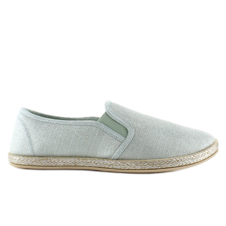 Felcsúsztatható espadrill glamour JX16 zöld
