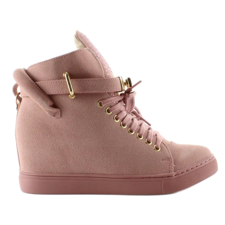 Lakatos tornacipő XW37012-3 Pink Suende rózsaszín
