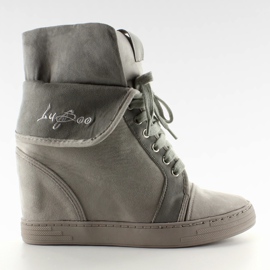 Bőrcipő B12-22 Szürke