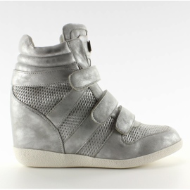 Teljes arcú cipők JT35 ezüst szürke