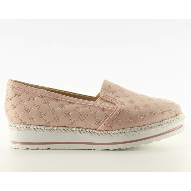 6068 Rózsaszín magas talpú papucs