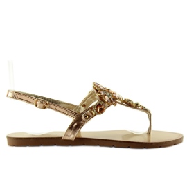 Szandál gyönyörű kövekkel JH41 rózsaszín Szandál gyönyörű kövekkel JH41 rózsaszín