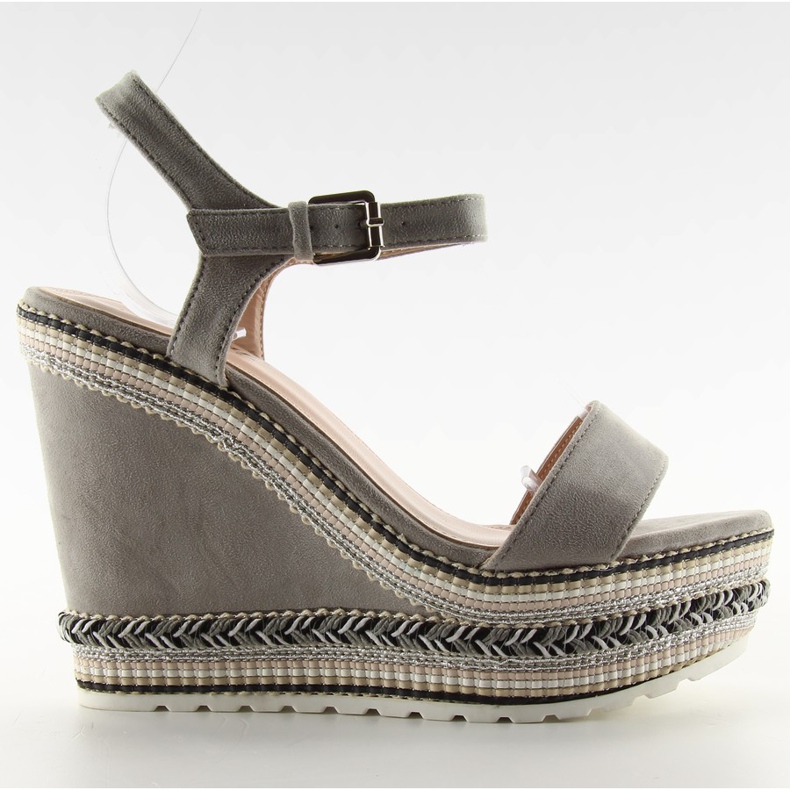 Gyönyörű szandál az élen LL-56 szürke