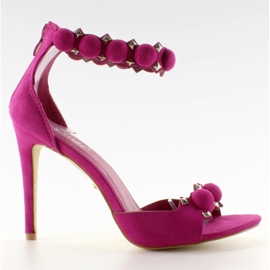 Vicces szandál egy sarok lila golyó rózsaszín