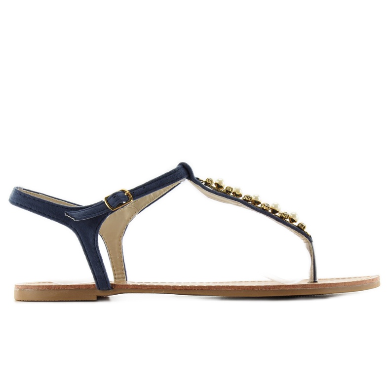 Flip-flop gyöngyös DD28 D. kék sötétkék