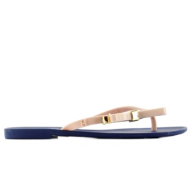 Flip-flop meliski KM106 NAVY / D. bézs sötétkék rózsaszín